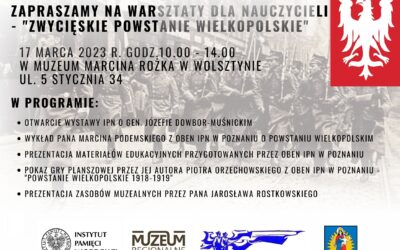 Warsztaty dla nauczycieli „Zwycięskie Powstanie Wielkopolskie”